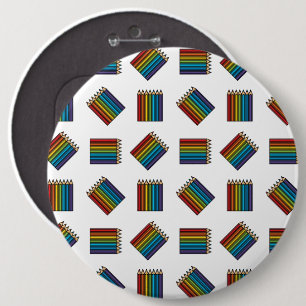 Regenboog Kleurpotloden Ronde Button 6,0 Cm