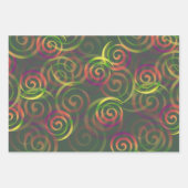 Regenboog Kleurrijk Modern Patroon Inpakpapier Vel (Voorkant 3)