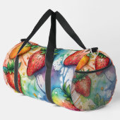 Regenboog kleurrijke aardbeien plunjezak (Rechterhoek)