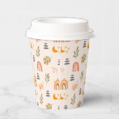 Regenboog Kleurrijke Boho Pattern Style Party Papieren Bekers (Rechts)