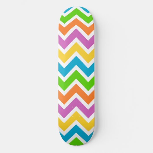 Regenboog Kleurrijke Golf Persoonlijk Skateboard (Voorkant)