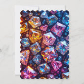 Regenboog Kleurrijke JeWells bruiloft uitnodiging (Achterkant)