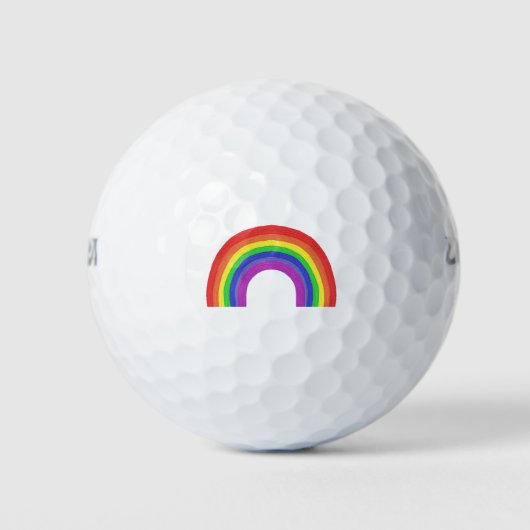 Regenboog kleurrijke kunst golfballen (Voorkant)