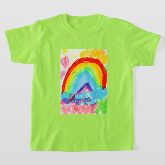 Regenboog kleurrijke leuke T-shirt voor Teen (Laagn)
