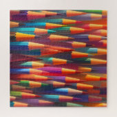 Regenboog Kleurrijke Potlood Palet Waterverf Legpuzzel (Horizontaal)