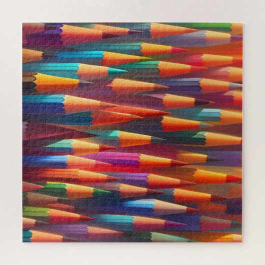 Regenboog Kleurrijke Potlood Palet Waterverf Legpuzzel (Horizontaal)