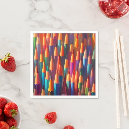 Regenboog Kleurrijke Potlood Palet Waterverf Servet (Insitu)