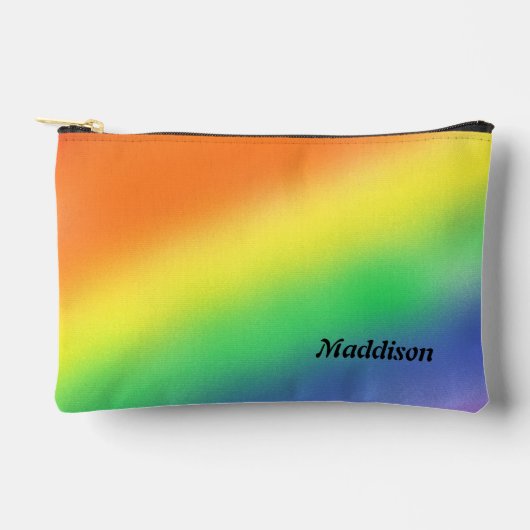 Regenboog Kleurrijke Potlood & Toiletartikelen Etui (Voorkant)