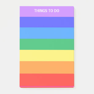 Regenboog Kleurrijke Strepen Dingen Om Te Doen Post-it® Notes