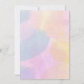 Regenboog Kleurrijke Waterverf Elke Leeftijd Verja Kaart (Achterkant)