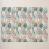 Regenboog Knuffeldeken Zachte Gift voor Jonge Hart Sherpa Deken (Voorkant (horizontaal))