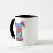 Regenboog Koala Fantasie Kunst Mok (Voorkant links)