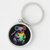 Regenboog Koala Koude rillingen in tinten Sleutelhanger (Voorkant)