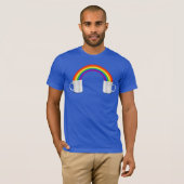 Regenboog koffiedate t-shirt (Voorkant volledig)