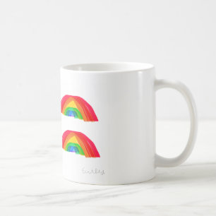 Regenboog koffiemok
