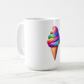 Regenboog koffiemok (Voorkant links)