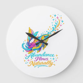 Regenboog Koi Harmonie Sierlijke Wandklok