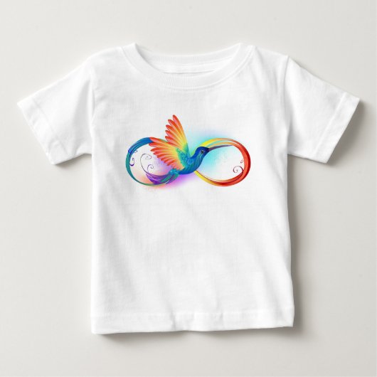 Regenboog Kolibrie met oneindigheidssymbool (Voorkant)