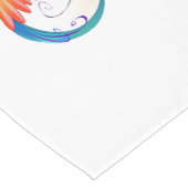 Regenboog Kolibrie met oneindigheidssymbool Korte Tafelloper (Hoek)