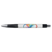 Regenboog Kolibrie met oneindigheidssymbool Pen (Voorkant)