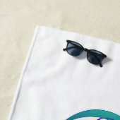 Regenboog Kolibrie met oneindigheidssymbool Strandlaken (In situ)