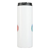 Regenboog Kolibrie met oneindigheidssymbool Thermosbeker (Achterkant)