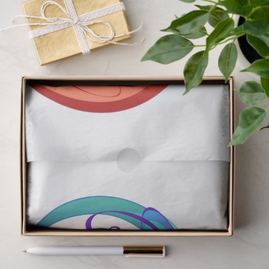 Regenboog Kolibrie met oneindigheidssymbool Tissuepapier (Geschenk)