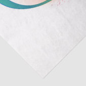 Regenboog Kolibrie met oneindigheidssymbool Tissuepapier (Detail)