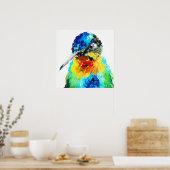 Regenboog Kolibrie Poster (Keuken)