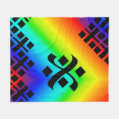 Regenboog komt uit fleece deken (Voorkant (Horizontaal))