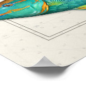 Regenboog, Koningin en Stoplight Parrotfish Poster (Hoek)