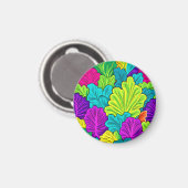 Regenboog Koolbladeren Patroon Magneet (Voorkant / Achterkant)