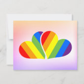 Regenboog Koppel bedankkaartjes (Voorkant)
