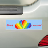 Regenboog Koppel Bumpersticker (Op auto)