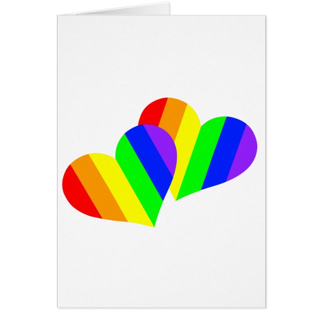 Regenboog Koppel Hartjes (Voorkant)