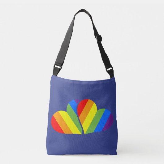 Regenboog Koppel Mini Tote Tas (Voorkant)