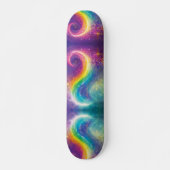 Regenboog Kosmische Galaxy Yin Yang Ocean Waves Sk Persoonlijk Skateboard (Voorkant)