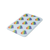 Regenboog krabbel hart badmat (Gekanteld)