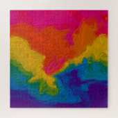 Regenboog Krijt Gradiënt Wervelingen  Legpuzzel (Horizontaal)