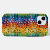 Regenboog Krokodillenleer Case-Mate iPhone Case (Achterkant (horizontaal))