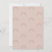 Regenboog Kroon Virtuele Baby Shower Per Post  Kaart (Achterkant)