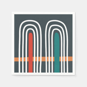 Regenboog kunst abstract ontwerp servet