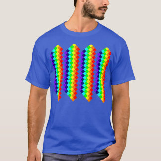Regenboog kunstwerk t-shirt