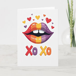 Regenboog Kus Xoxo Hou Van Jou Kaart