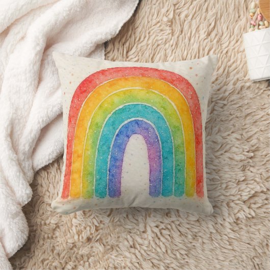 Regenboog kussen. kussen (Deken)