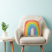 Regenboog kussen. kussen (Stoel)