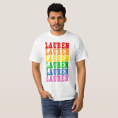 Regenboog Lauren T-shirt (Voorkant volledig)