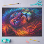 Regenboog Leeuw Tissuepapier (Craft)