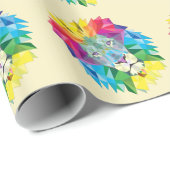 Regenboog Leeuwenkop Cadeaupapier (Rol Hoek)