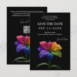 🌈 Regenboog Lelie Save the Date — QR Update